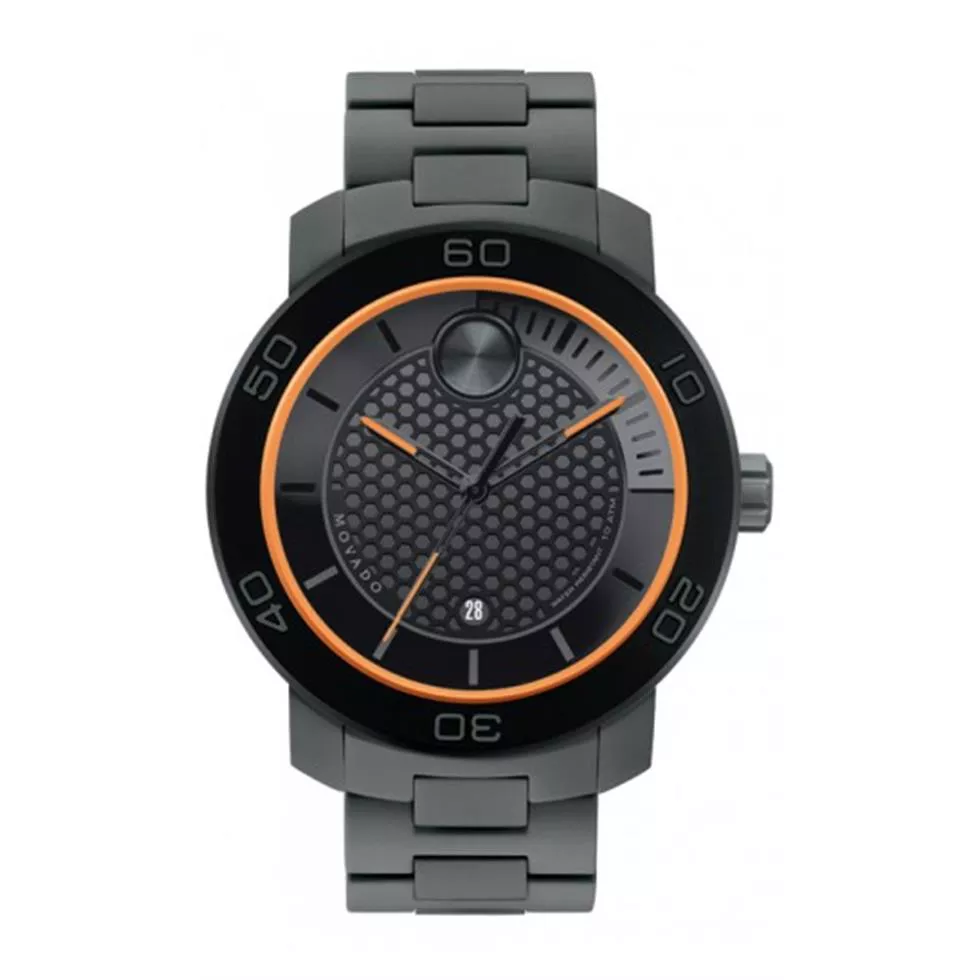 Movado Bold Titanium Polymer Swiss Watch 46mm 