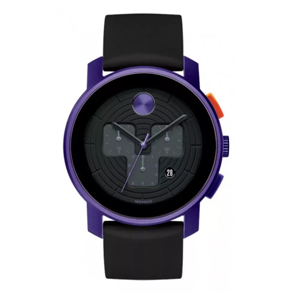 Movado Bold Chronograph Purple Watch 43.75mm