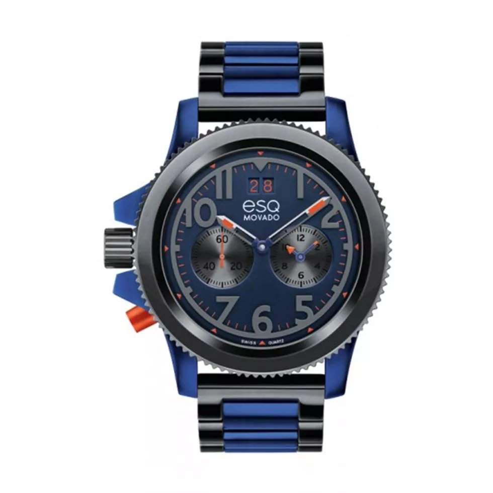 ESQ Movado Men's Swiss Fusion Aluminum Watch 44mm 