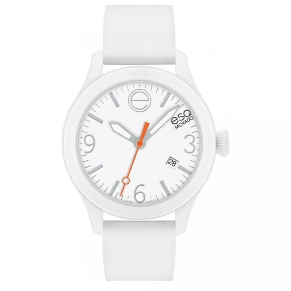 ESQ Movado Unisex Swiss ESQ One Silicone Watch 43mm 