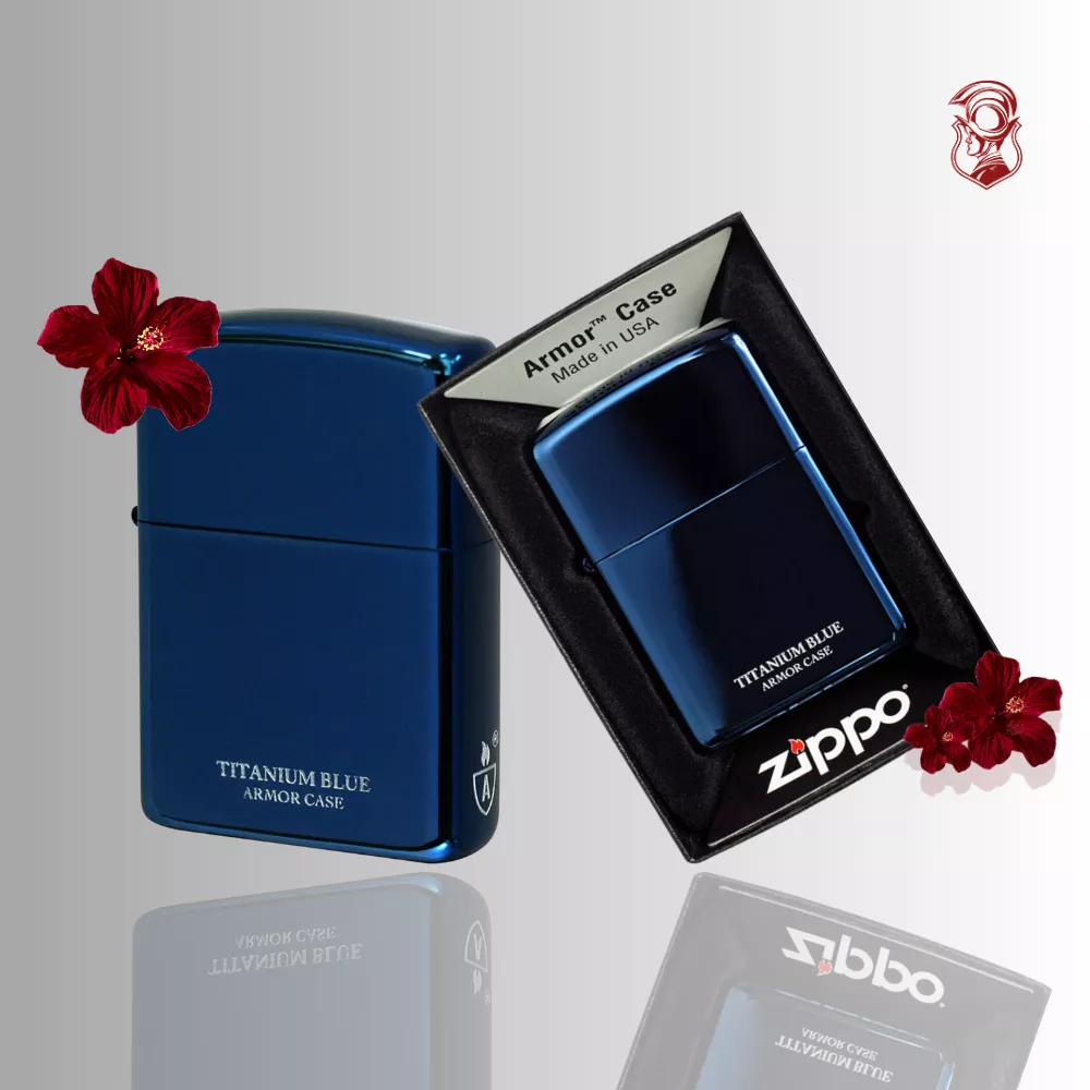 ZIPPO Lighter Armor Titanium Blue