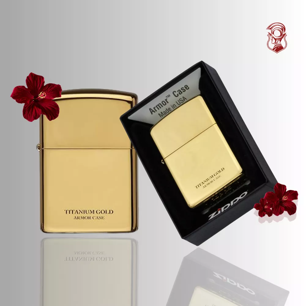 ZIPPO Lighter Armor Titanium Gold 2