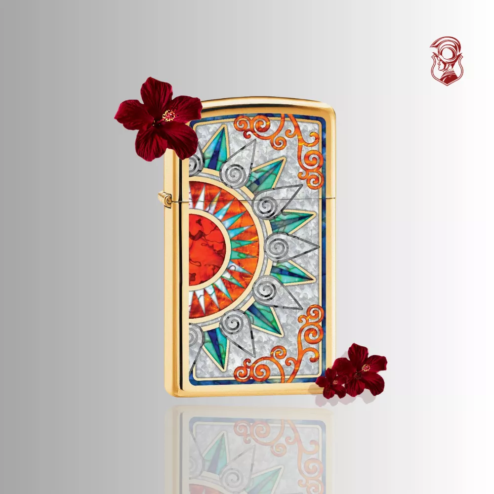 Zippo Lighter Slim Fusion Flowers
