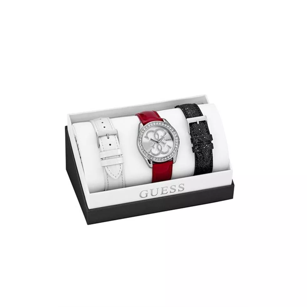 Guess Dazzling Iconic Logo Crystal Womens Watch 40mm