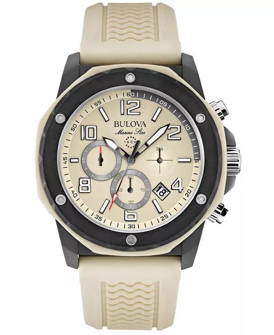 Bulova Marine Star Silicone Men's  Watch 44mm 