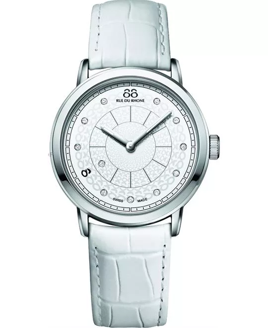 88 Rue du Rhone Women's  Swiss Quartz Diamond Watch 35mm
