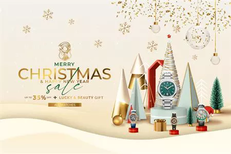 ĐÓN GIÁNG SINH CHÀO NĂM MỚI 2021 CÙNG ƯU ĐÃI LÊN ĐẾN 35% TẤT CẢ SẢN PHẨM ĐỒNG HỒ