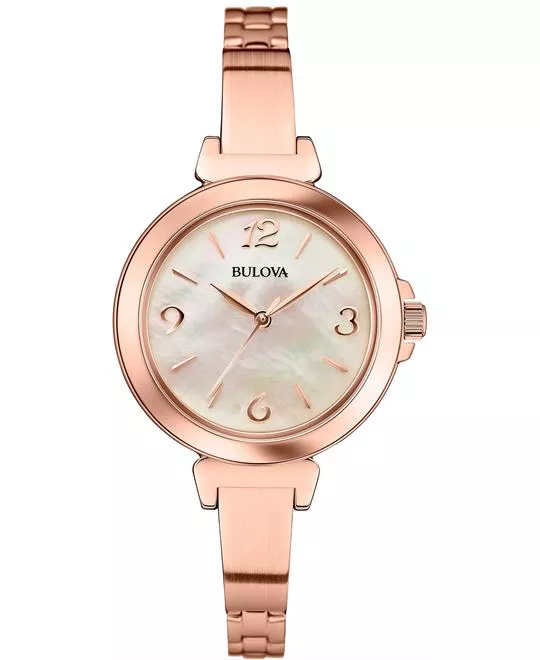 BULOVA Classic Mother of Pearl Watch 30mm 