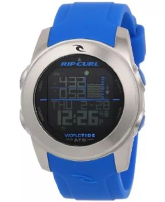 Rip Curl Men's  Pipeline Blue Digital Tide Surfing Watch