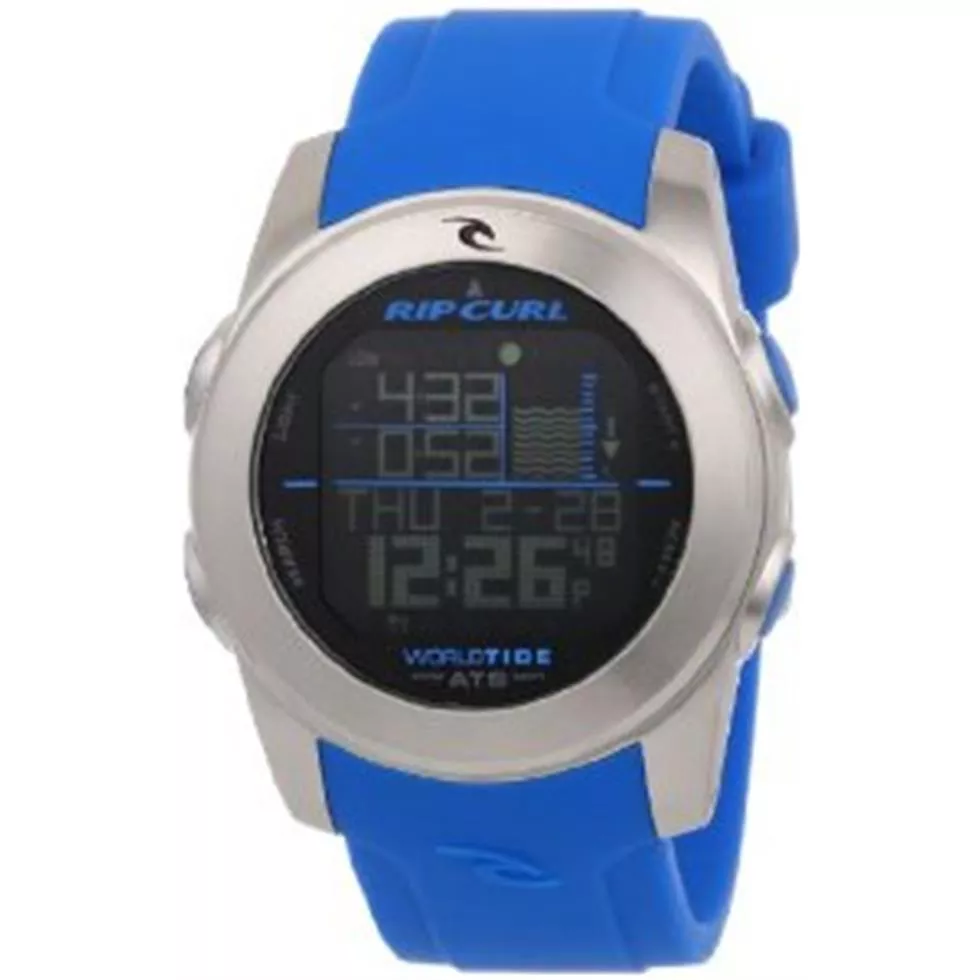 Rip Curl Men's  Pipeline Blue Digital Tide Surfing Watch