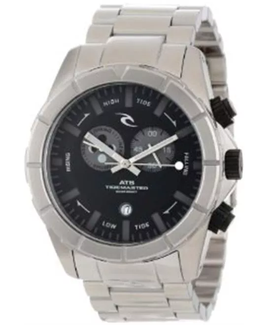 Rip Curl Men's Tidemaster Black Analog Tide Watch