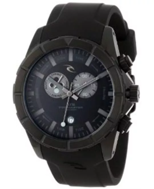 Rip Curl Men's Tidemaster Silicone Midnight Analog Tide Watch