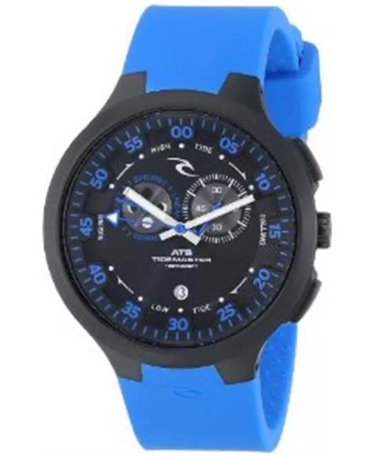 Rip Curl Men's Tidemaster Silicone Blue Analog Tide Surf Watch