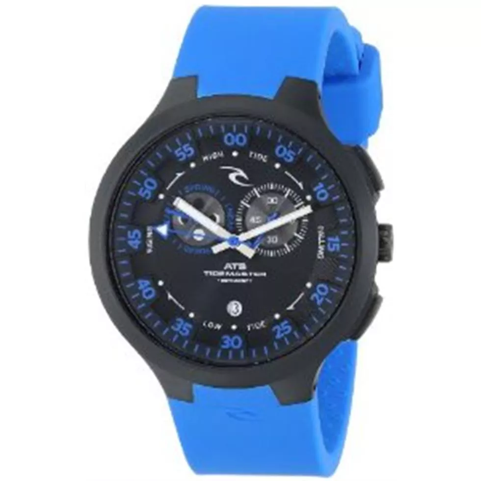 Rip Curl Men's Tidemaster Silicone Blue Analog Tide Surf Watch