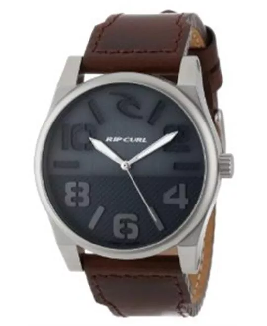 Rip Curl Men's NAV Flyer Leather Navy Fashion Lifestyle Watch