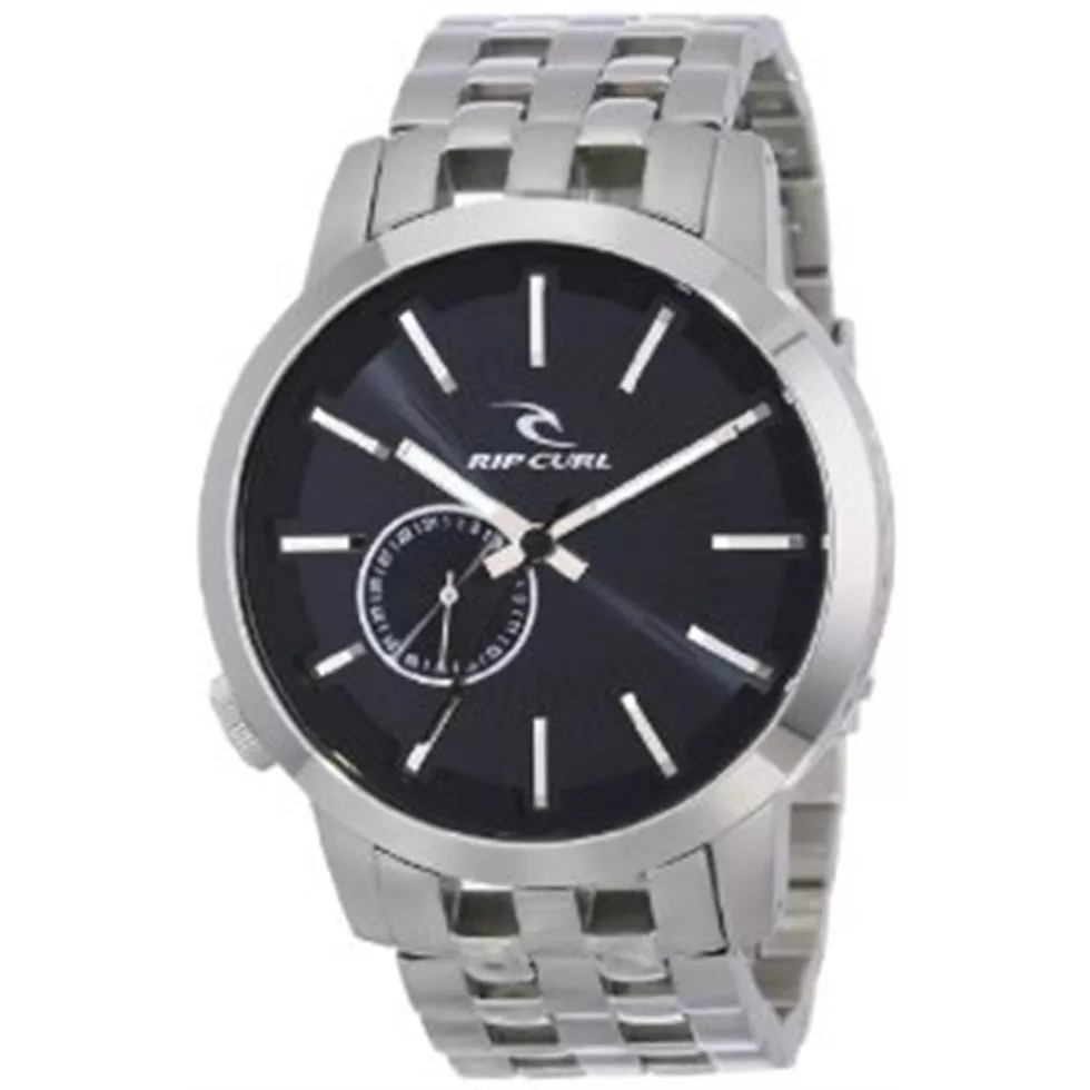 Rip Curl Men's Midsize Detroit Steel Black Analog Surf Watch