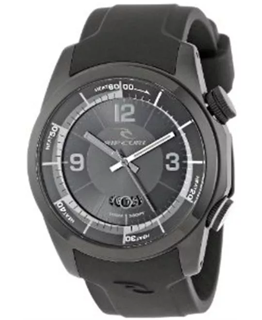 Rip Curl Men's Launch Heat Timer Midnight Black Analog Surf Watch