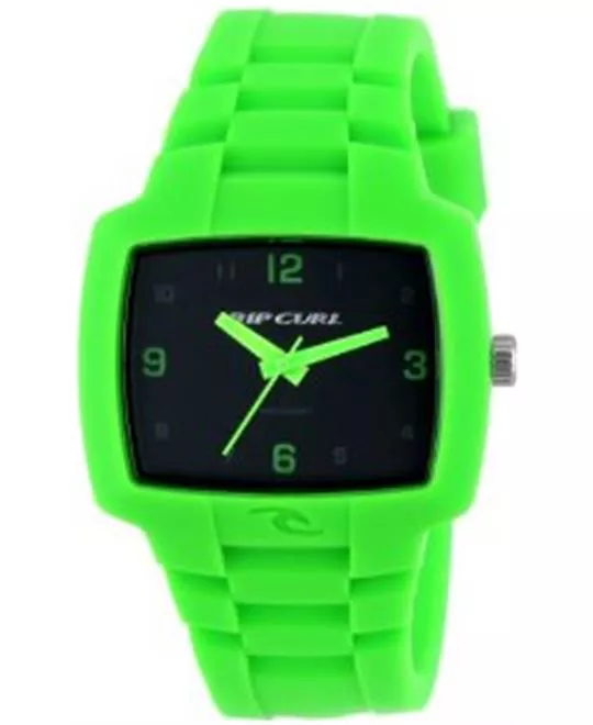 Rip Curl Men's Tour Midsize Fluro Green Silicone Youth Watch