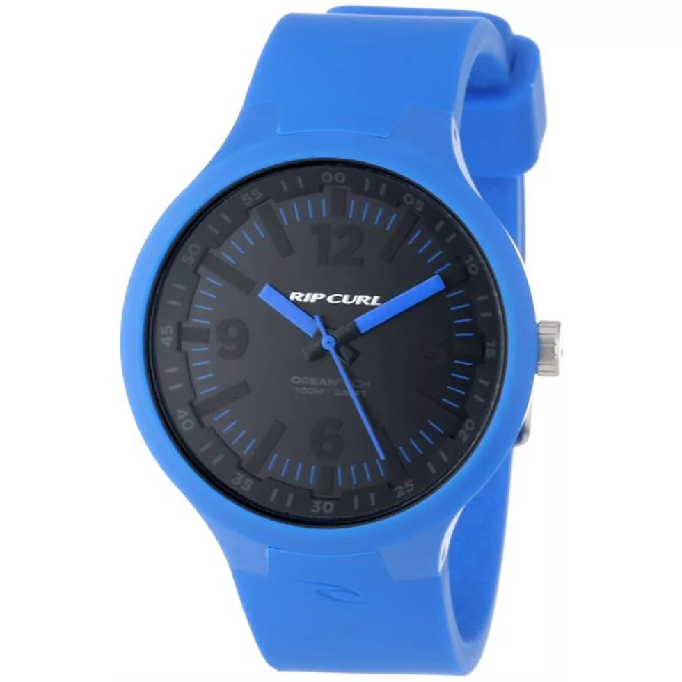 Rip Curl Men's  Driver Blue Silicone Sport Surf Watch