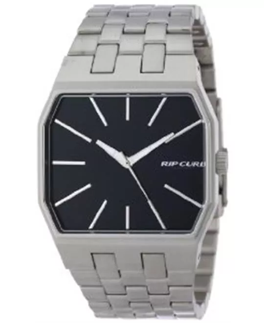 Rip Curl Men's Prism Steel Black Analog Surf Watch