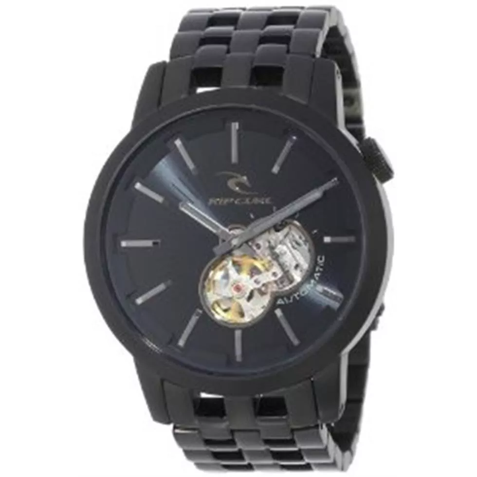 Rip Curl Men's  Midsize Detroit Automatic Midnight Black Analog Surf Watch