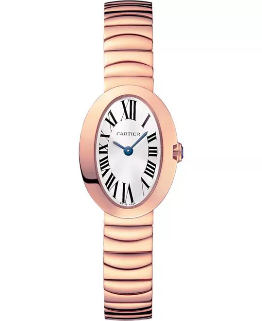Cartier Baignoire W8000015 Pink Gold Watch 25.3