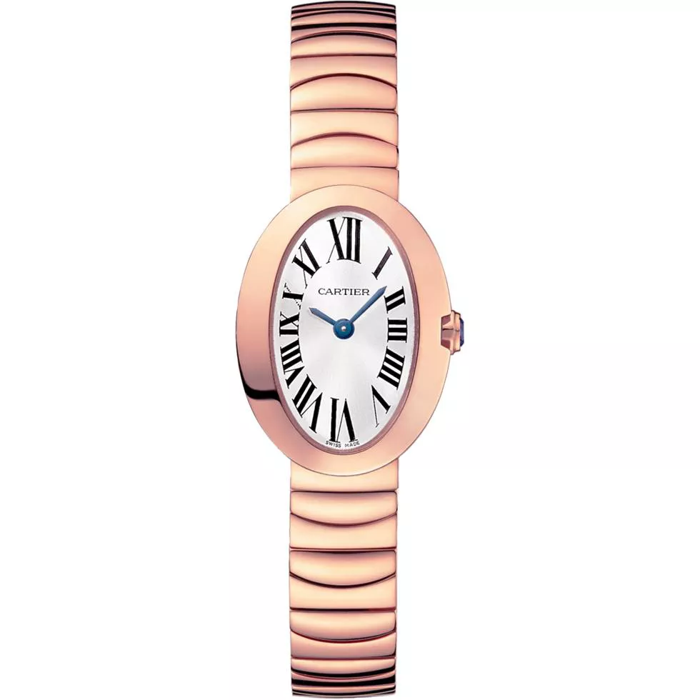 Cartier Baignoire W8000015 Pink Gold Watch 25.3