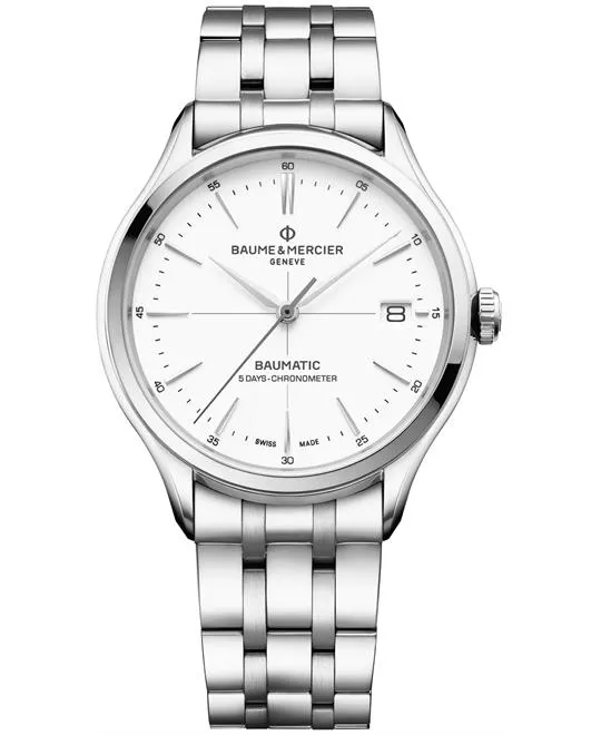 Baume & Mercier Clifton 10505 Baumatic Watch 40mm