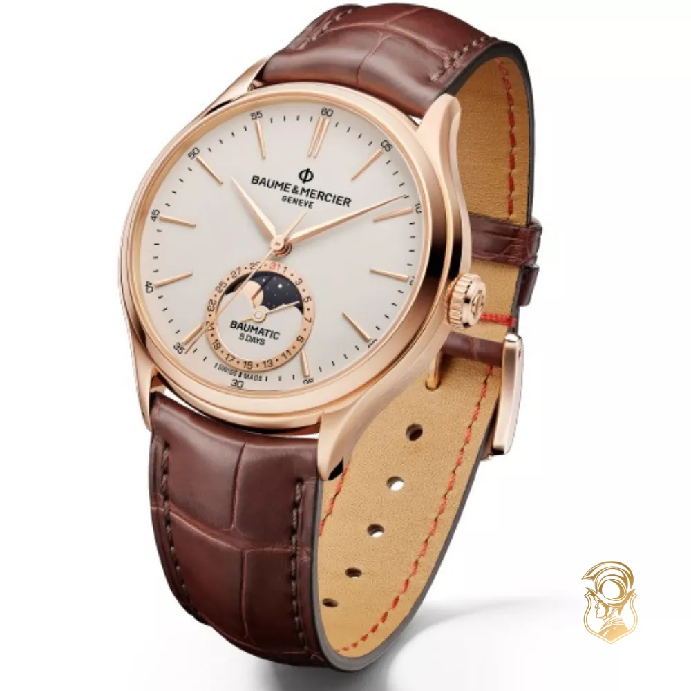 Baume & Mercier Clifton 18K Pink Gold Watch 39mm