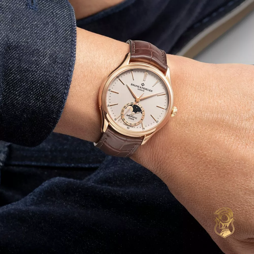 Baume & Mercier Clifton 18K Pink Gold Watch 39mm