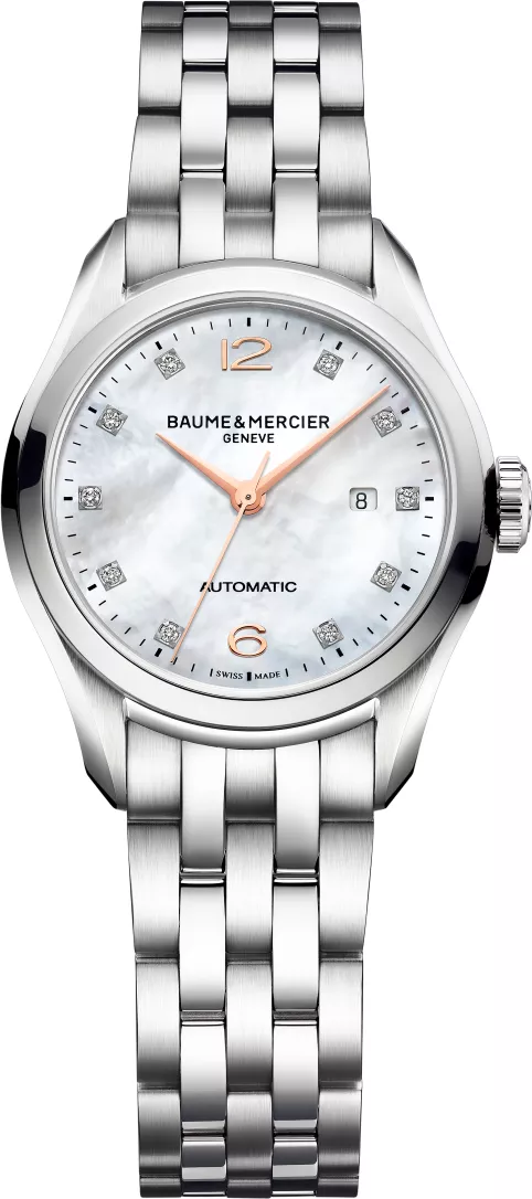 ng h Baume Mercier Clifton 10151 Diamond Watch 30mm