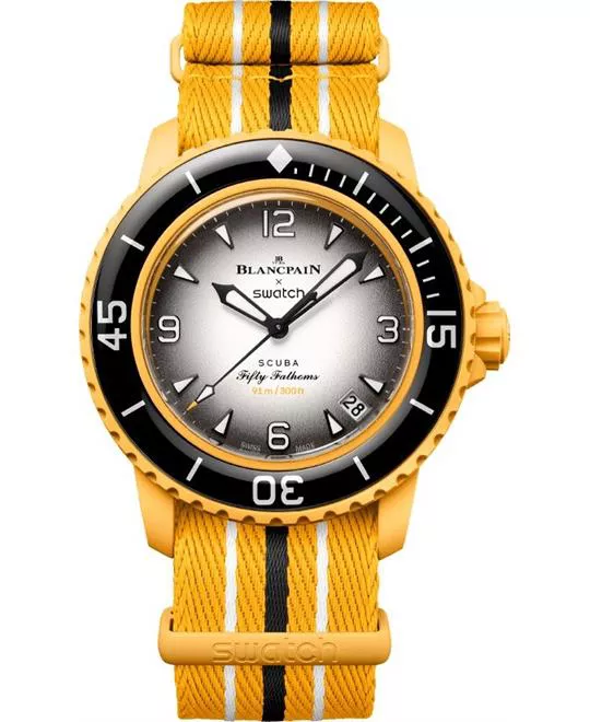 Blancpain x Swatch Bioceramic Scuba Fifty Fathoms Watch 42.3mm