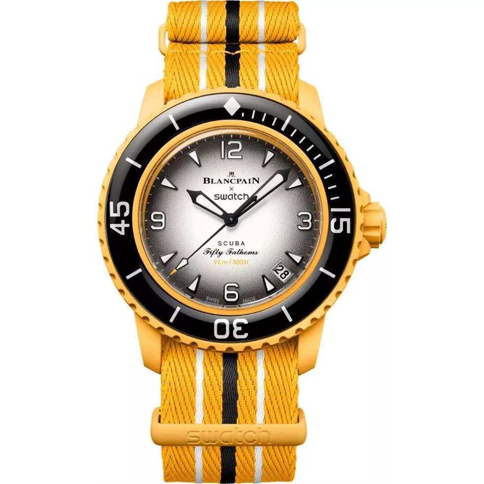 Blancpain x Swatch Bioceramic Scuba Fifty Fathoms Watch 42.3mm
