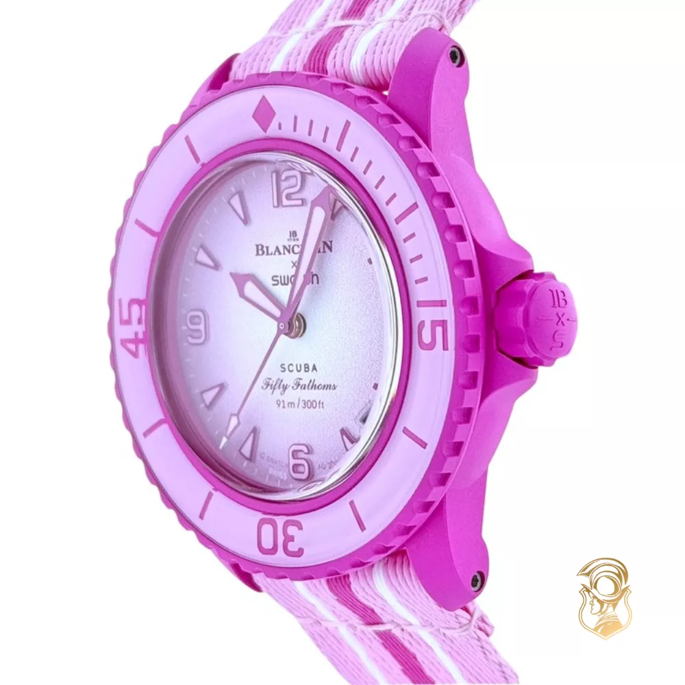 Blancpain x Swatch Bioceramic Scuba Fifty Fathoms Watch 42.3mm