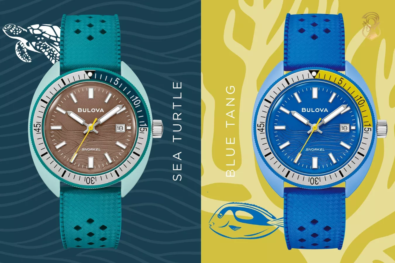 Bulova Snorkel Great White Shark và Bulova Snorkel Clownfish