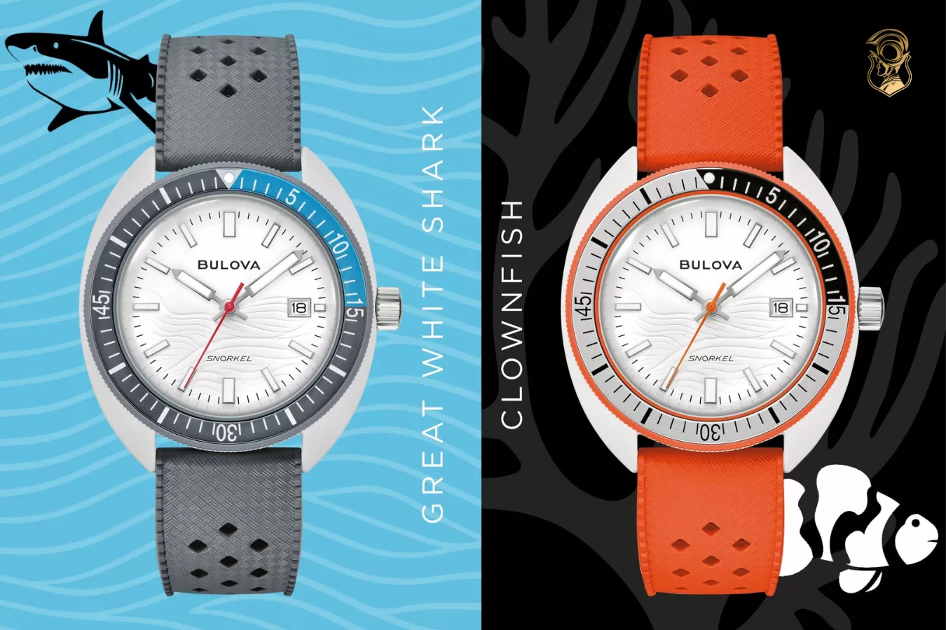Bulova Snorkel Sea Turtle và Bulova Snorkel Blue Tang Fish