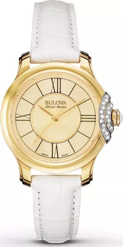 Bulova AccuSwiss Bellecombe Diamond Watch 34mm 