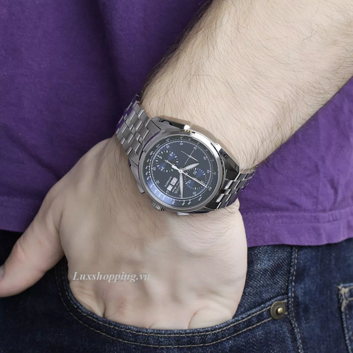 Bulova AccuSwiss Tellaro Automatic Watch 43mm 