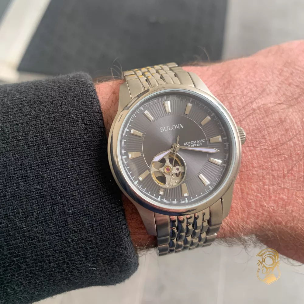 Bulova Automatic Gray Dial Watch 40mm