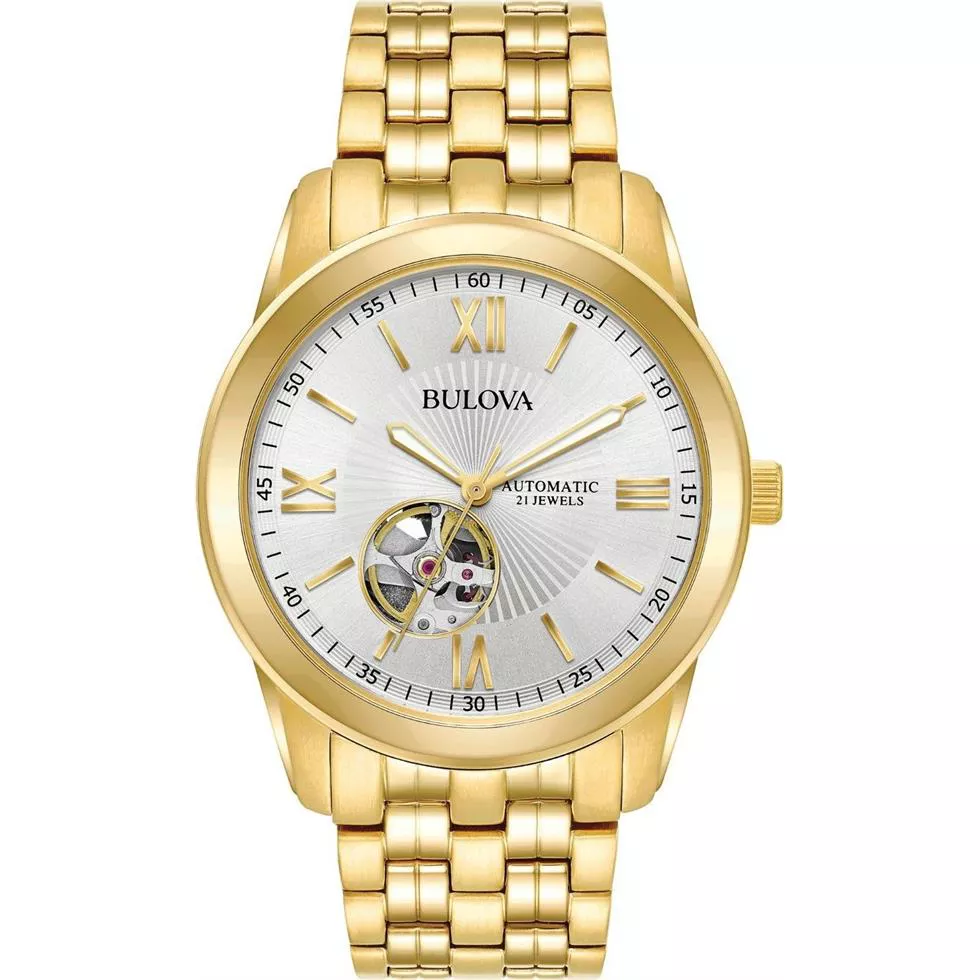 Bulova Open Heart Movement Watch 42mm