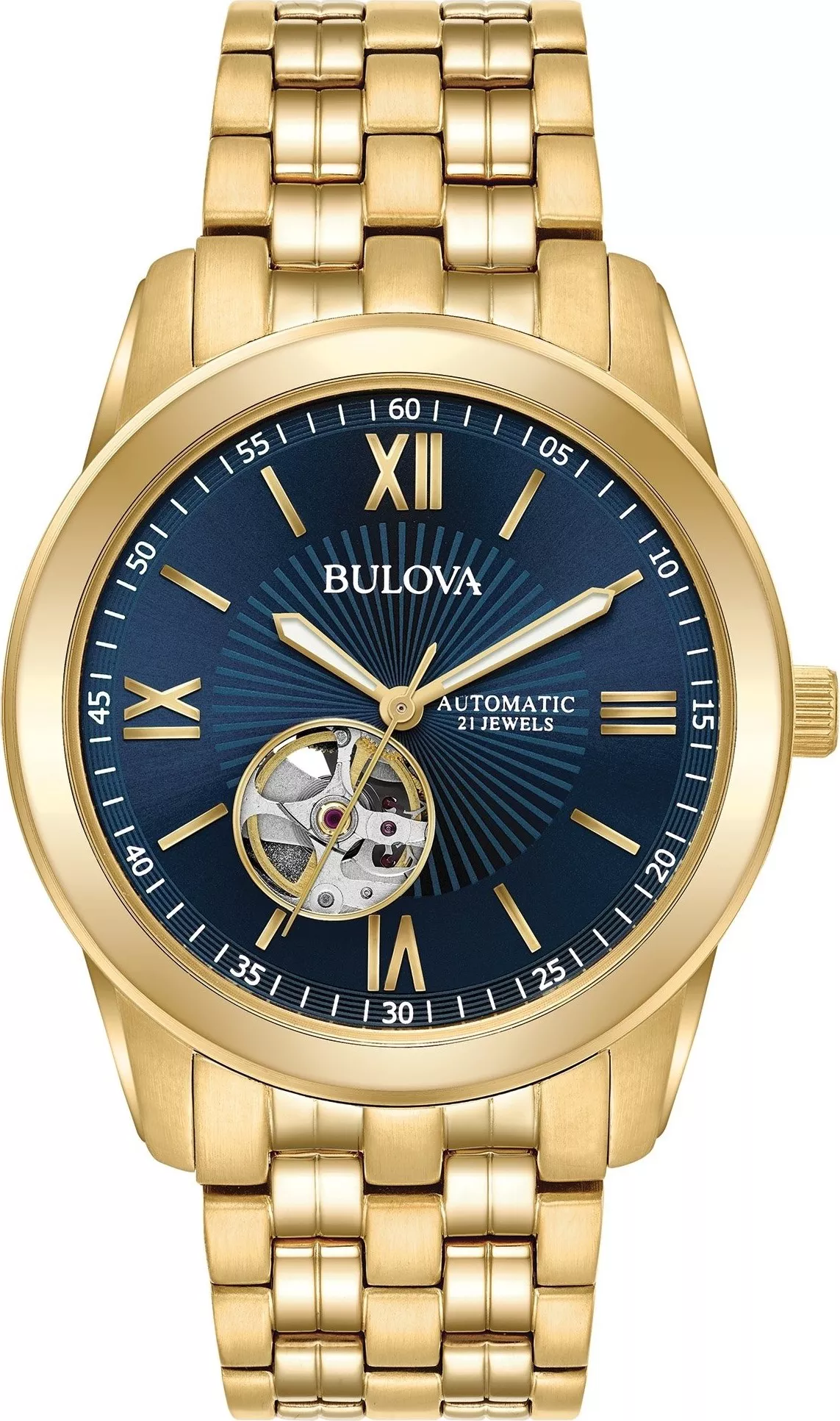 Bulova Open Heart Blue Watch 42mm 
