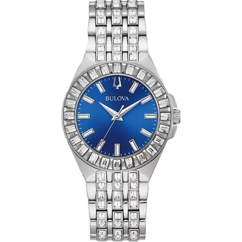 Bulova Blue Dial Stainless Steel Watch 32MM