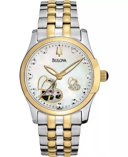 BULOVA BVA Series Diamond Automatic Watch 34mm