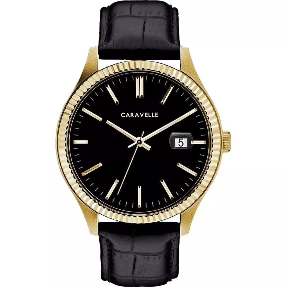 Bulova Caravelle Gold Tone Watch 41mm