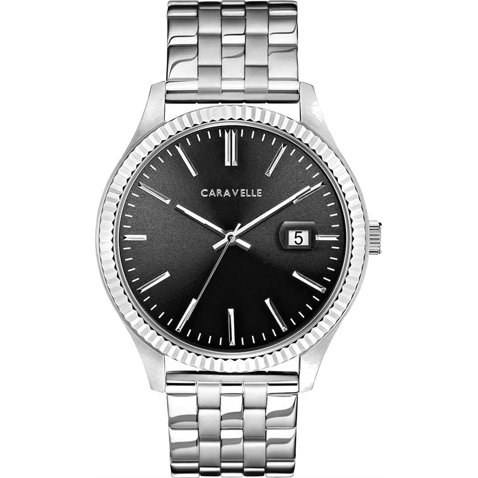 Bulova Caravelle Silver Tone Men's Watch 41mm