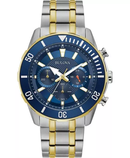 Bulova Chronograph Watch 44mm