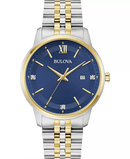 Bulova Classic 3-Hand Diamond Watch 41mm