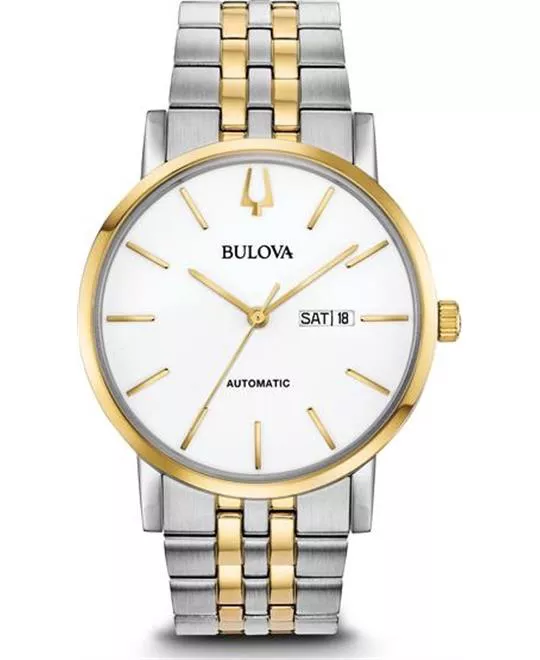 Bulova Classic Automatic White Dial Watch 42mm