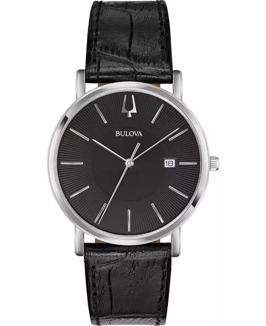 Bulova Classic Black Dial Men's Watch 37mm