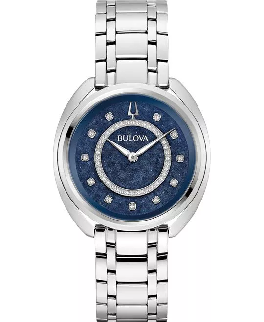 Bulova Classic Blue Dial Stainless Steel Watch 34mm